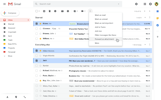 send email as attachments in gmail screenshot