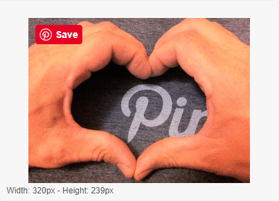 How to Add Pinterest Save Button to WordPress 4 add pinterest image hover save button big