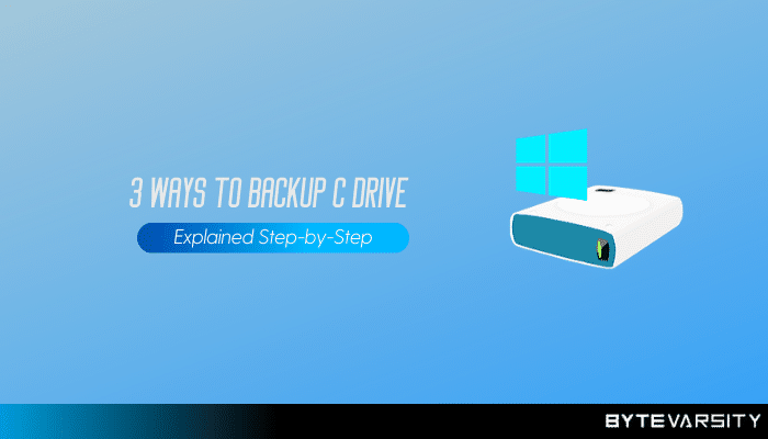 How to backup C drive
