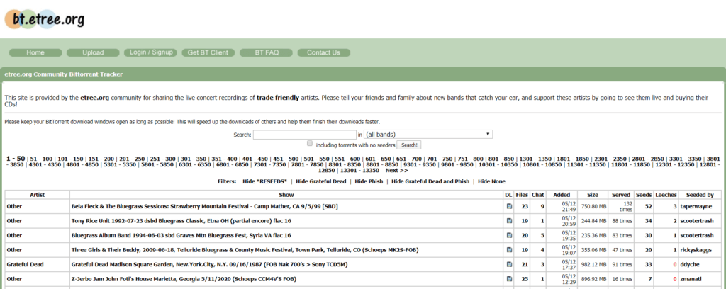 12 Best Public Domain Torrents: Legal Way of Downloading Free 7 Etree live concerts to download music under public domain