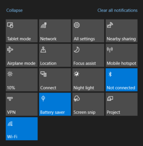 How to Take Screenshot on Windows 10: 6 Quick Ways 7 Snip and Sketch is also accessible in the Quick Actions in your Notification Center as Screen Snip.
