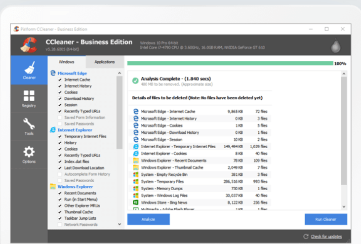 How To Organize Computer Files & Folders: 10 Effective Ways 6 Organize Computer Files & Folders by removing unused files with CCleaner