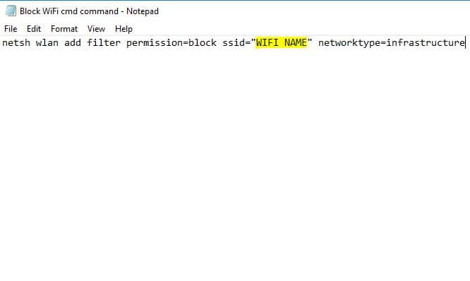 How to Block a WiFi Network From Appearing on Windows: Probably Neighbor's 4 Block WiFi cmd command prompt