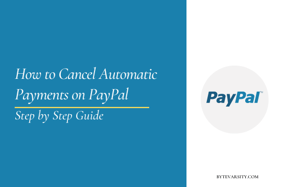 How to Cancel Automatic Payments on PayPal