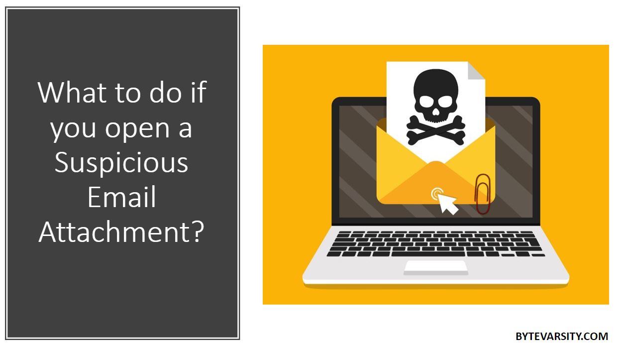 What to do if you open a suspicious email attachment
