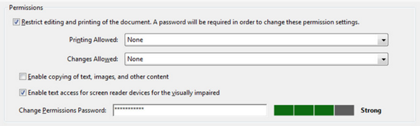 Editing restrict access menu