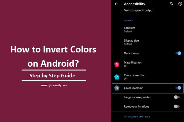 How to Invert Colors on Android