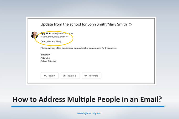 How to Address Multiple People in an Email