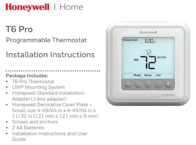 https www.honeywellhome.com Honeywell Home Pro Series Thermostat Manual 2 Pro Series Thermostat Manual