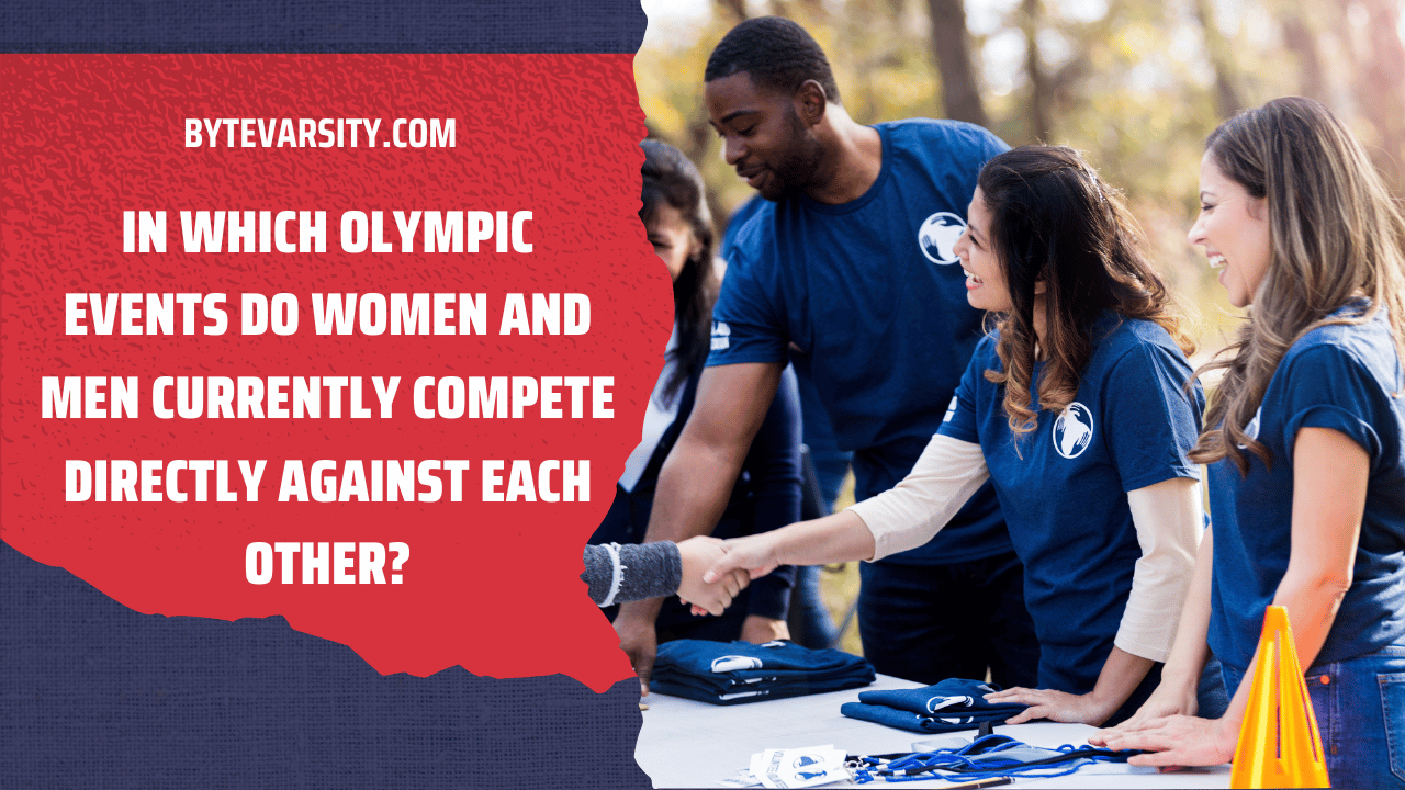 In Which Olympic Events Do Women and Men Currently Compete Directly Against Each Other?