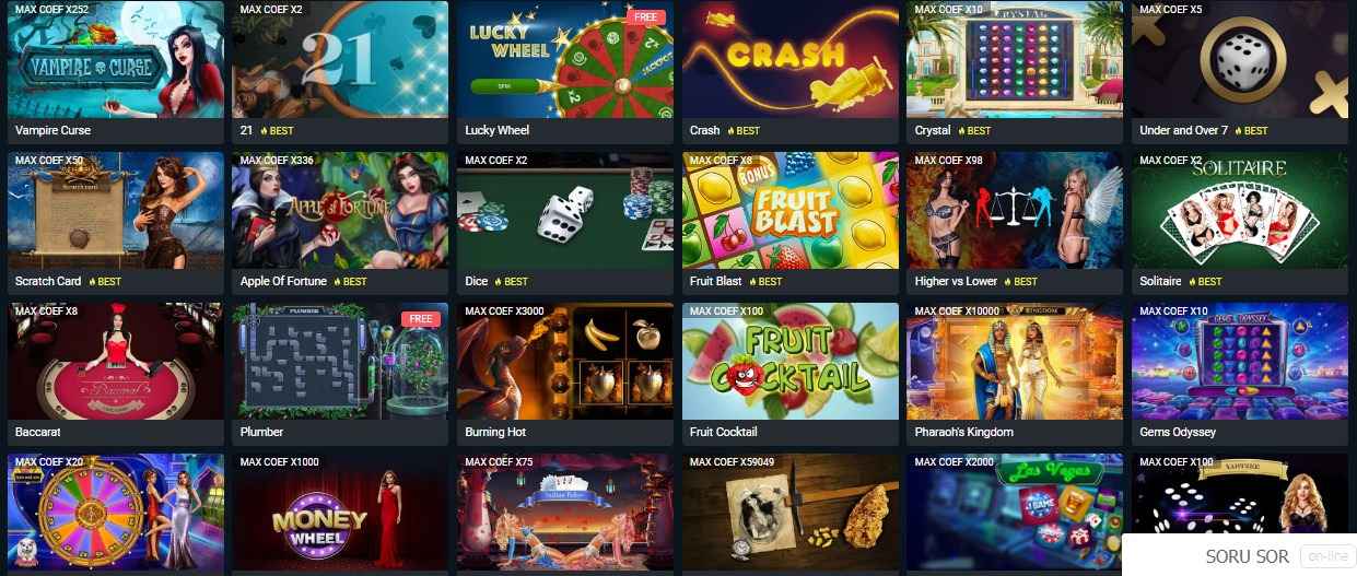 A solid selection of games and bonuses at Melbet games