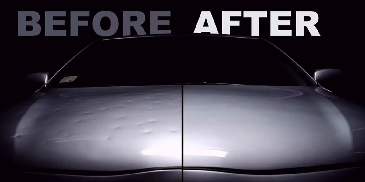 Hail-Damaged Car