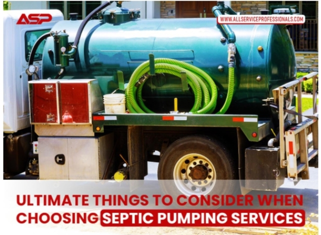 Ultimate Things to Consider When Choosing Septic Pumping Services