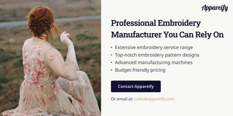 Trusted Embroidery Apparel Manufacturer for Premium Quality Garments