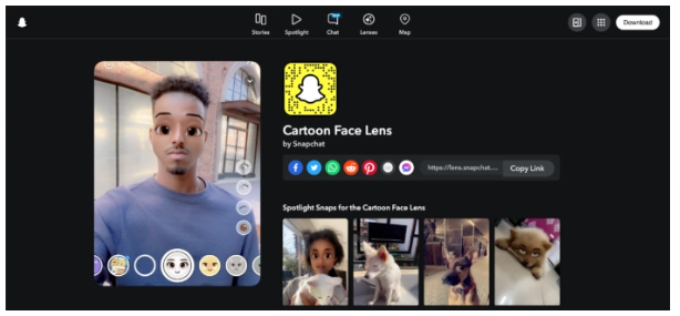 Snapchat Cartoon Lens: How to send a snap with the cartoon lens on Snapchat